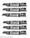 (6 pack) Cub Cadet Zero Turn Mower Z Force & Tank 60'' Deck Blades
