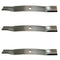 3 Blades Fits John Deere M128485 M131958 M144196 M163983 TCU15881 60" Cut Deck