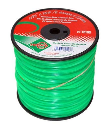 12193 TRIMMER LINE - .095 SPOOL - GREEN PREMIUM QUAD LINE  - 769'