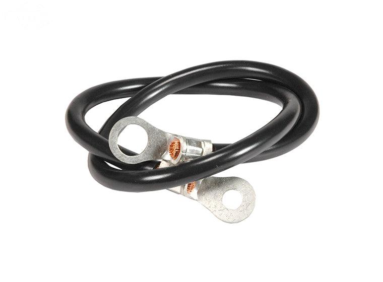 Black  Battery Cable - 6 Gauge - One End 1/4'' One End 3/8''