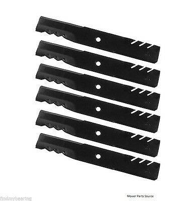 (6) Exmark Mower Mulch Deck Blades - 52'' - Lazer Z, Viking - 5/8 bolt