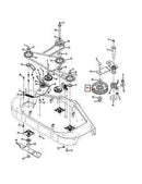 Cub Cadet Zero Turn Mower Z Force & Tank Deck Pulley 44, 48, 50, 54, 60'' decks - Mower Parts Source - Call Us - 877-262-9175