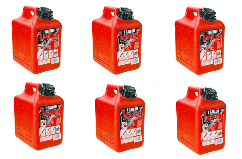 (6) Midwest 1 Gallon Gas Cans