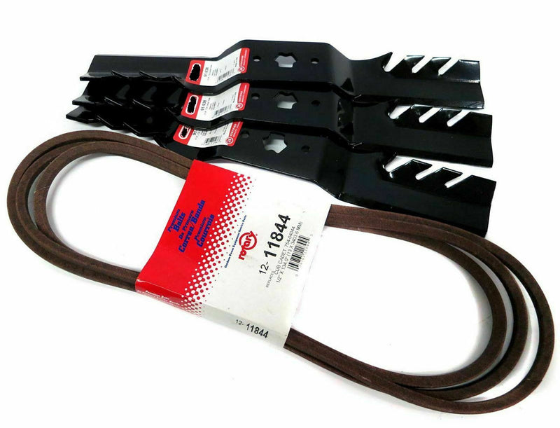Deck Kit Belt & GATOR MULCH Blades Cub Cadet MTD 50" RZT22 RZT50 RZT50KH RZT50KW